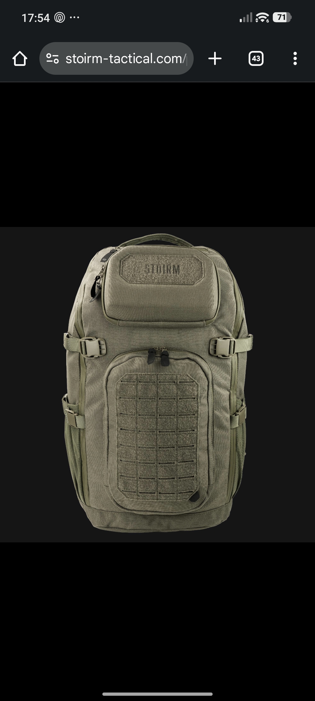 ZAINO 40 LT STOIRM TACTICAL PACK GEN.2